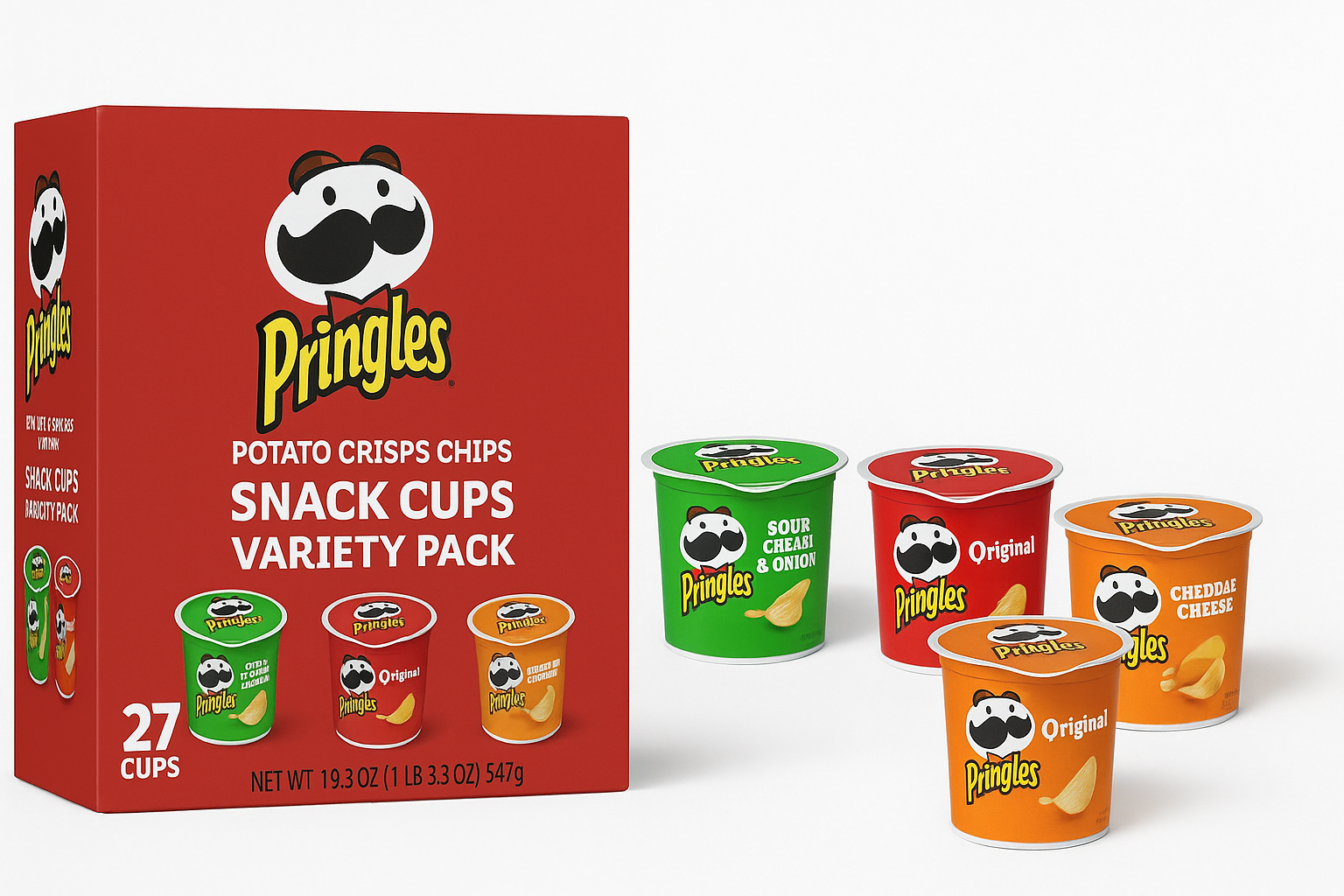 Pringles Snack Cups Variety Pack (27 Cups) Review: Portable Crunch for On-the-Go Snacking