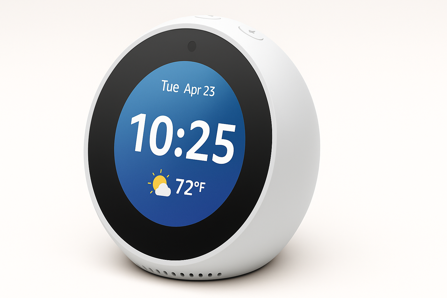 Amazon Echo Spot (Newest Model, Glacier White) Review: A Smart Alarm Clock Built for the Nightstand Era