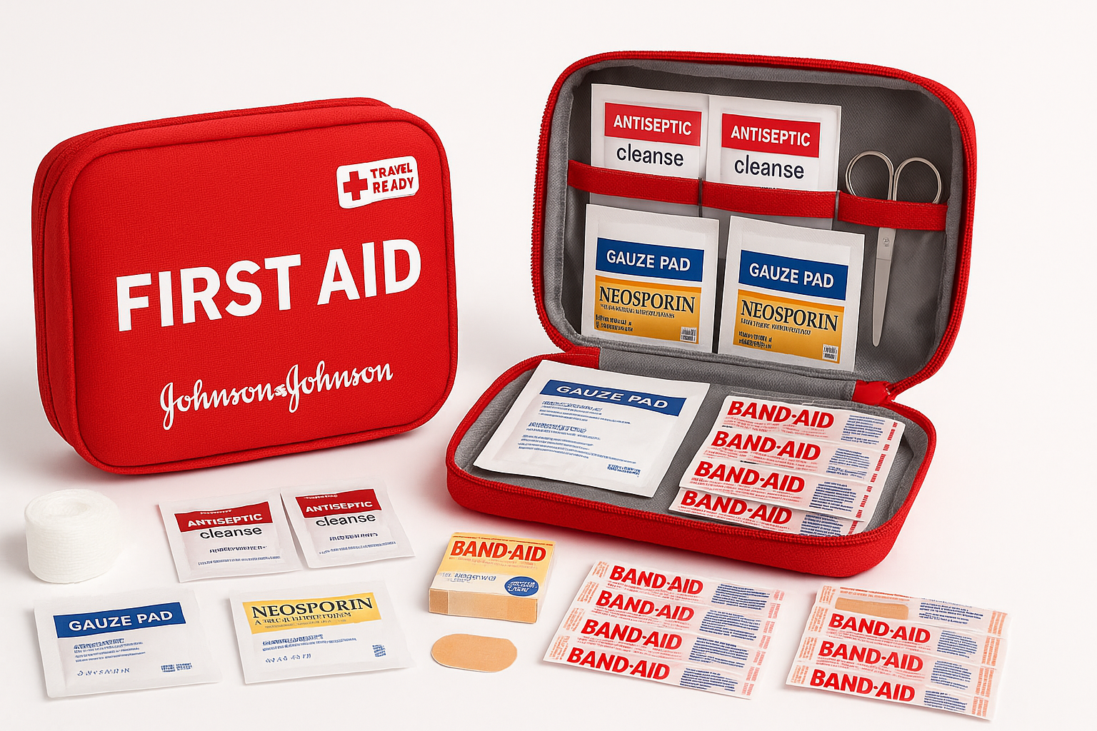 Johnson & Johnson Travel Ready Portable Emergency First Aid Kit Review