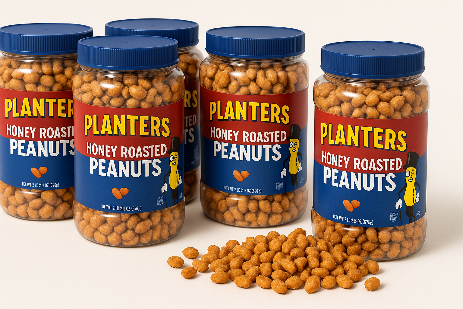 PLANTERS Honey Roasted Peanuts (2.16 lb Container) 6PK Review: Sweet, Salty, and Snack-Ready in Bulk