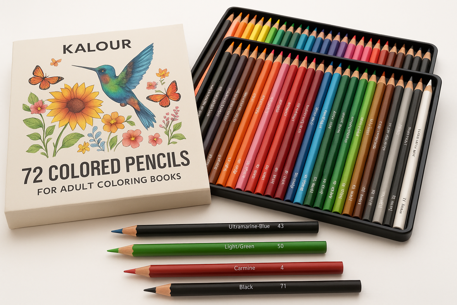KALOUR 72 Count Colored Pencils Review: A Versatile Budget Set for Adult Coloring and Beginners