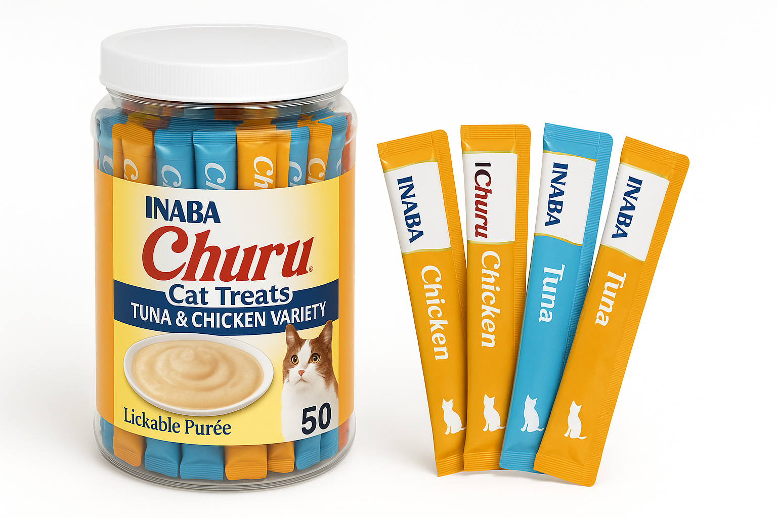 INABA Churu Tuna & Chicken Variety Cat Treats Review: Hydrating, Lickable Purée for Picky Felines