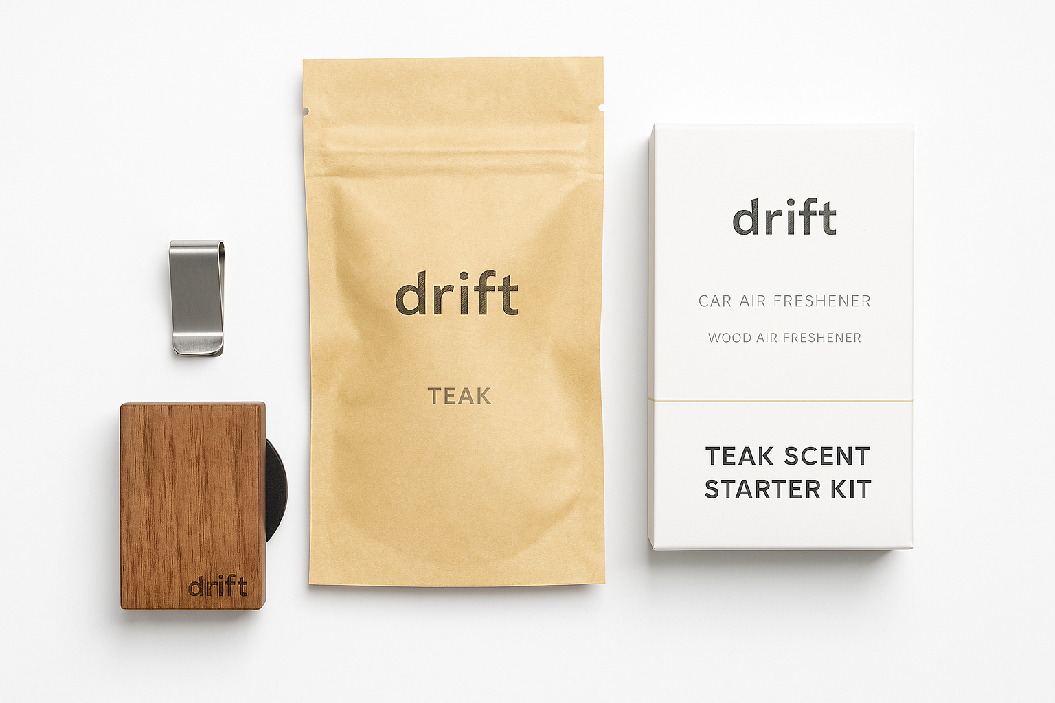 Drift Teak Wood Car Air Freshener Starter Kit Review: A Minimalist, High-End Take on Car Scents