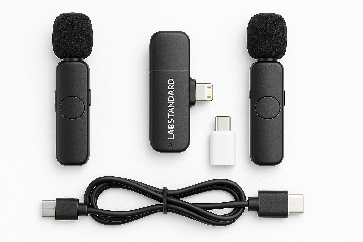 Labstandard Professional Wireless Lavalier Lapel Microphone Review: Budget-Friendly Dual Mic for iPhone and USB‑C Devices