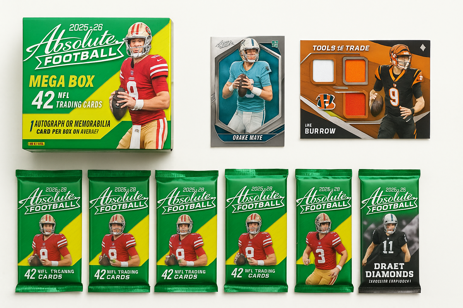 2025–26 Panini Absolute Football Mega Box Review: Retail Rip With Serious Upside