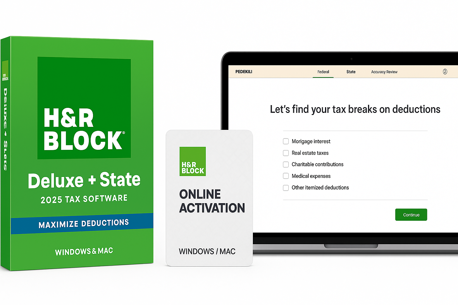 H&R Block Tax Software Deluxe + State 2025 (Win/Mac Online Code) Review