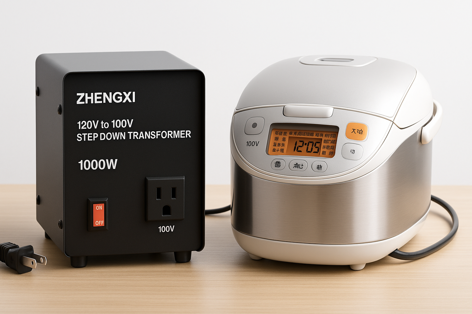 ZHENGXI 120V to 100V Step Down Transformer (1000W): Quiet, High-Capacity Power Converter for Japanese Appliances in the US
