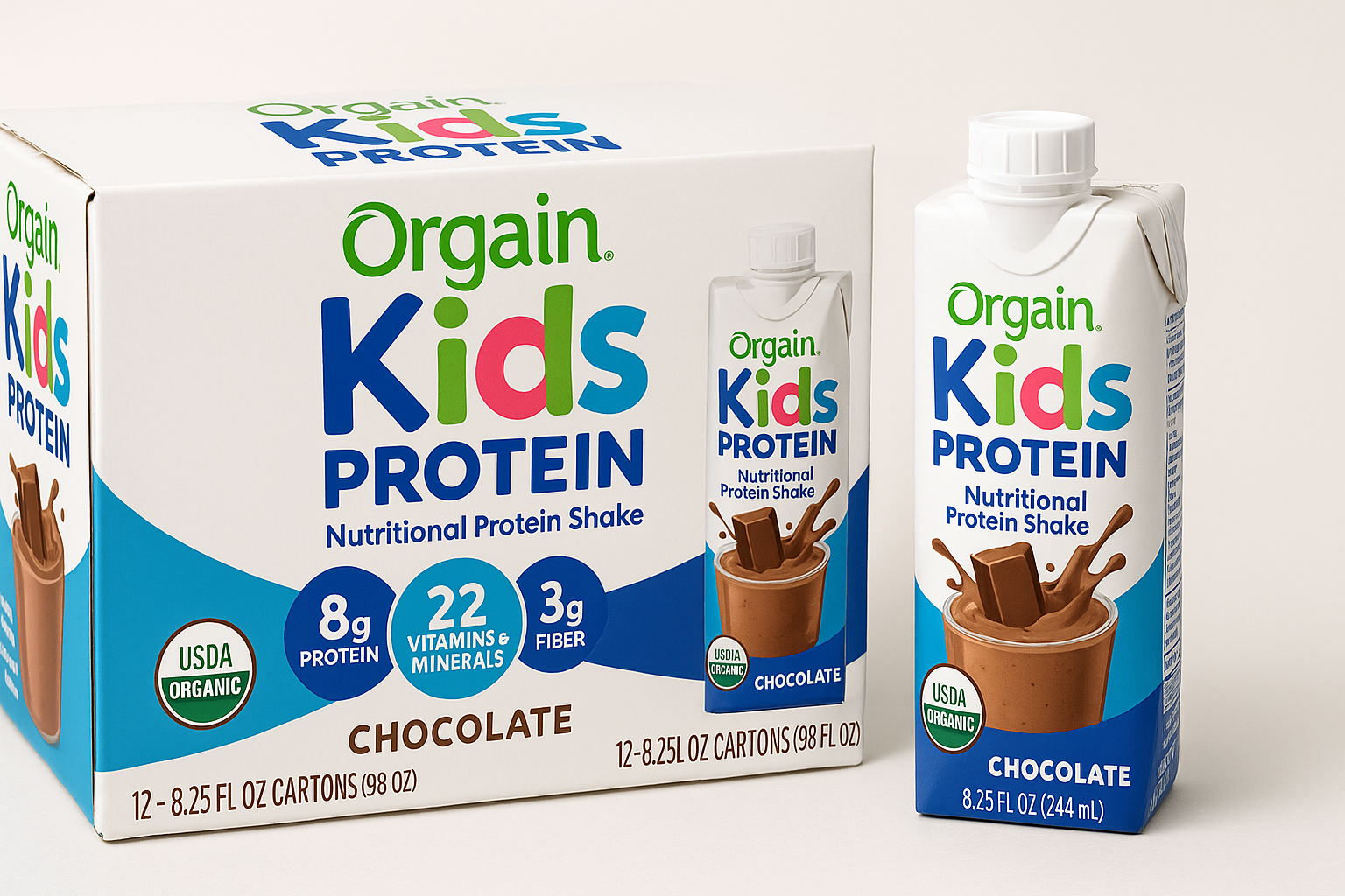 Orgain Organic Kids Nutritional Protein Shake Review (Chocolate, 8.25 fl oz, Pack of 12)