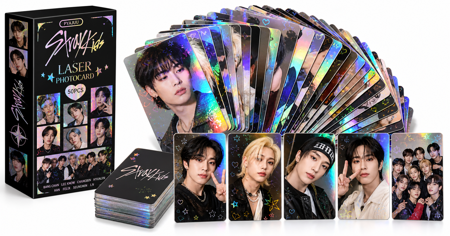 PYAJUU Stray Kids Laser Photocard Set Review: Affordable Collectible for STAYs