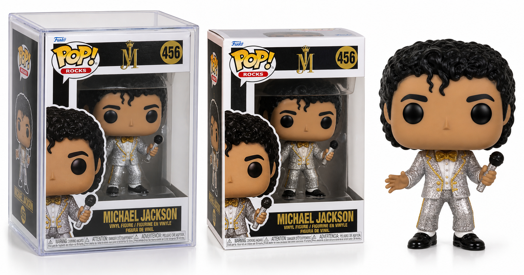 Michael Jackson #456 Rock With You Glitter Funko POP! Rocks Figurine Bundle Review