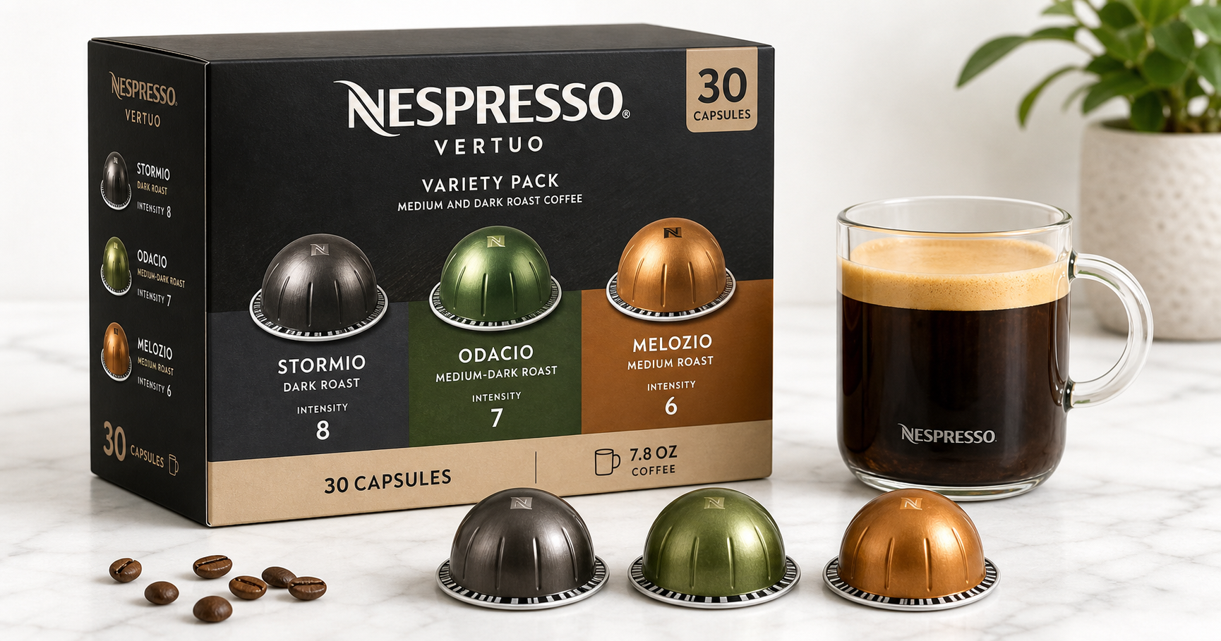 Nespresso Vertuo Capsules Variety Pack Review: Stormio, Odacio, and Melozio in One Box