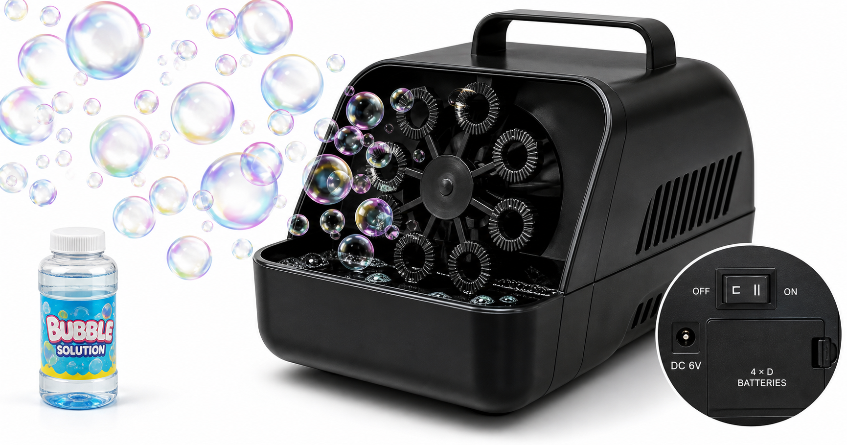 Sizonjoy Automatic Bubble Machine (Black) Review: High-Output Bubbles for Kids’ Parties and Events