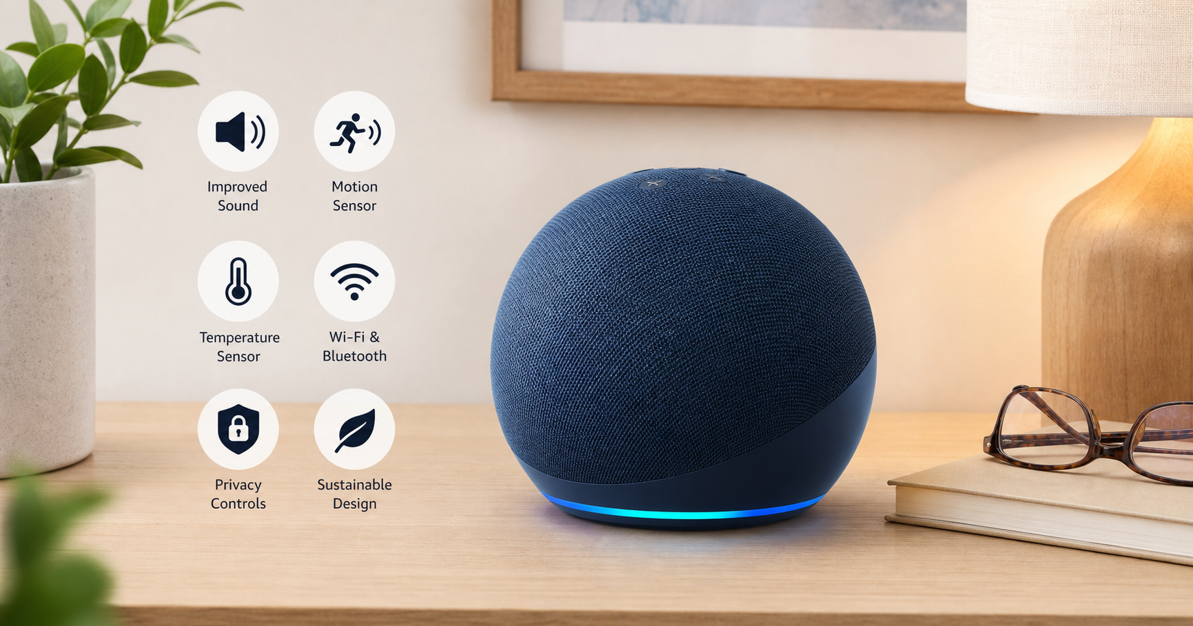 Amazon Echo Dot (Newest Model, Deep Sea Blue) Review: Compact Alexa Speaker with Smarter Sound and Sensing