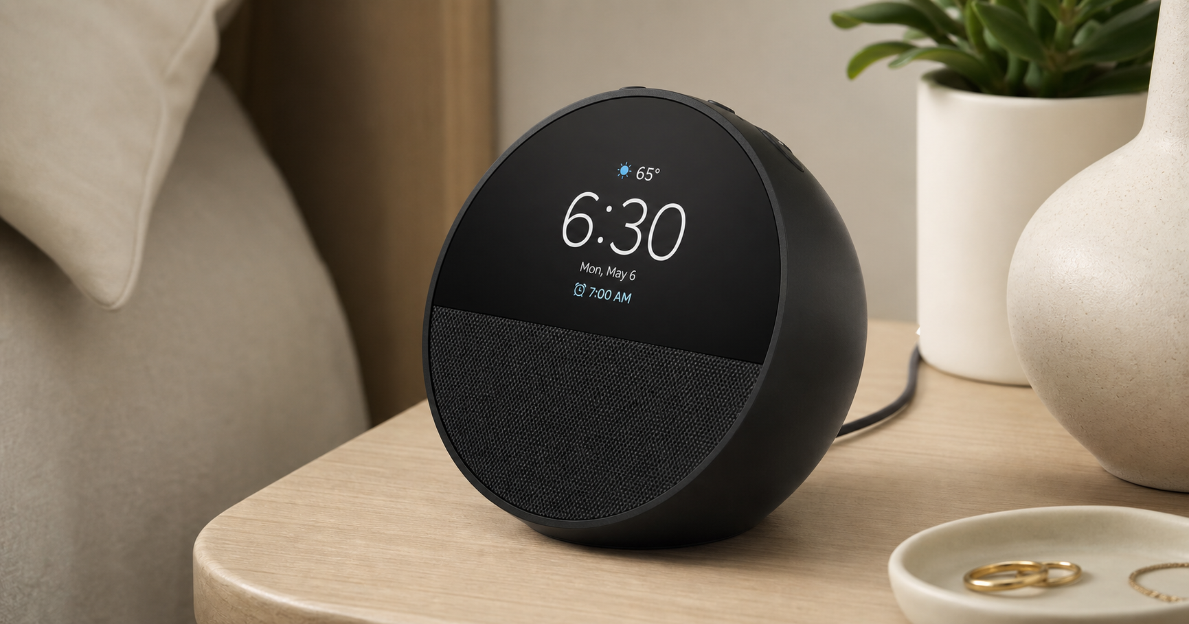 Amazon Echo Spot (Newest Model, Alexa+) Review: A Smart Alarm Clock Built for the Nightstand