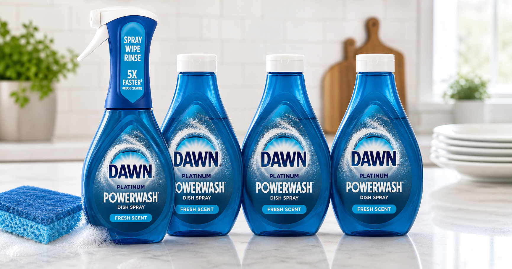 Dawn Powerwash Spray (Fresh) Starter Kit + 3 Refills Review: Faster, Easier Dishwashing in a Spray Bottle