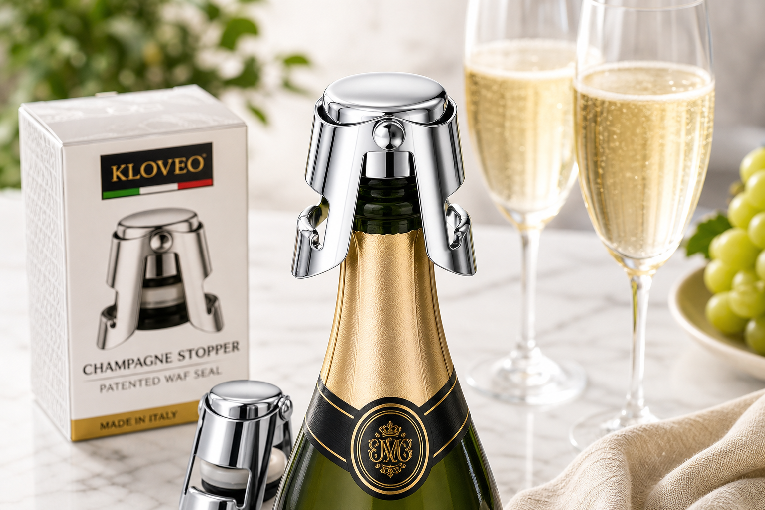 KLOVEO Champagne Stoppers Review: A Secure, Reusable Seal for Sparkling Wines