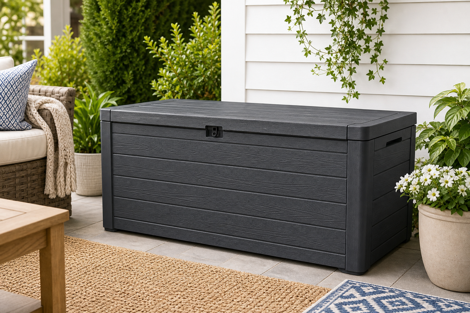 Keter Marvel Plus 71-Gallon Resin Deck Box Review: Compact Outdoor Storage With Bonus Seating