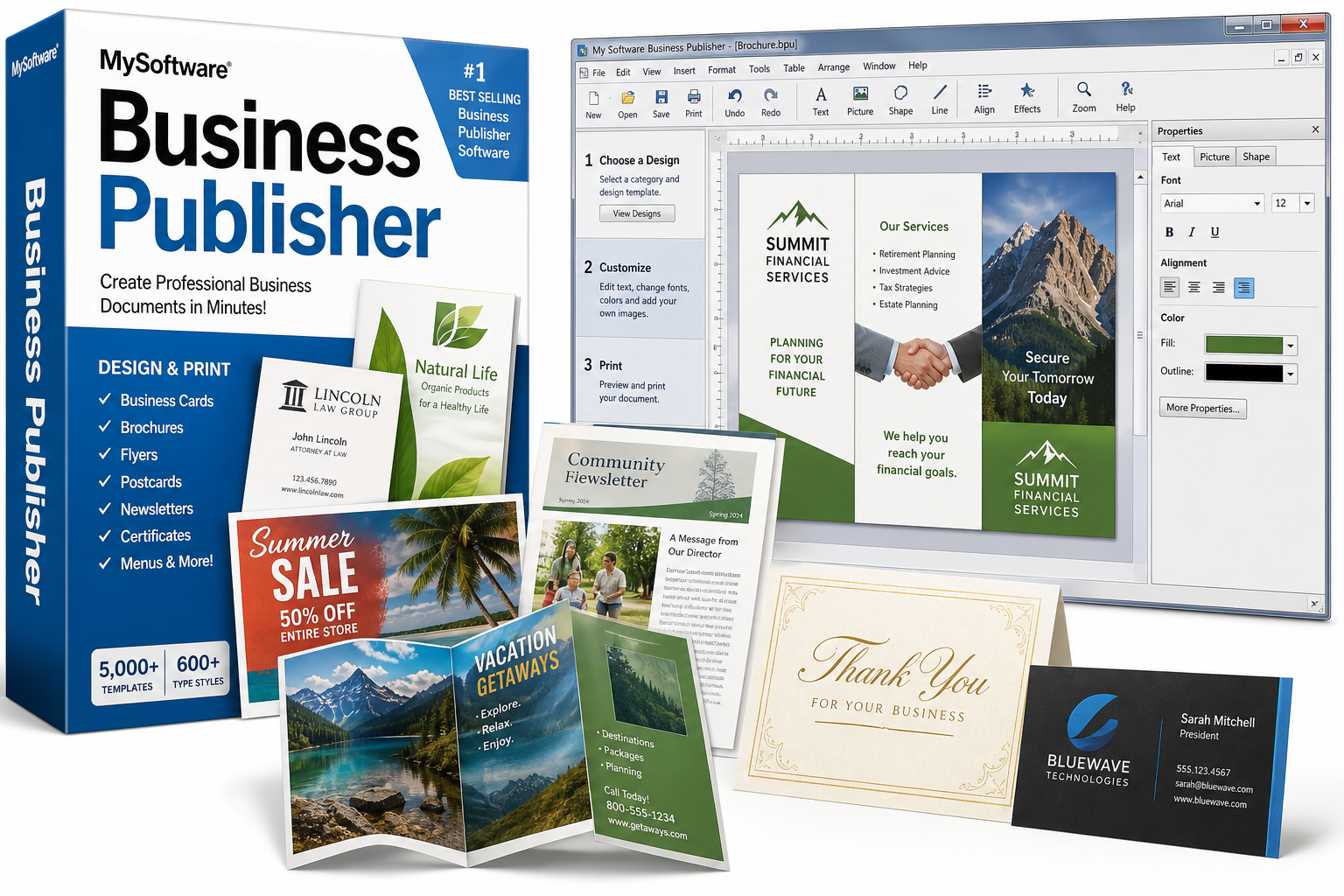 MySoftware My Software Business Publisher Review: Legacy Design Tools for Simple Marketing Projects