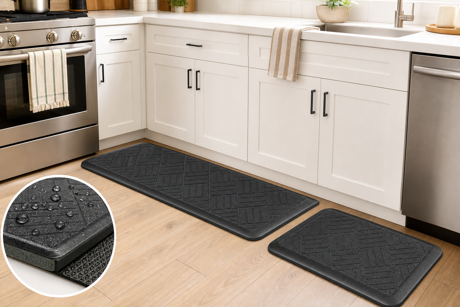 StepRite Cushioned Anti-Fatigue Kitchen Mats (2-Piece Set) Review