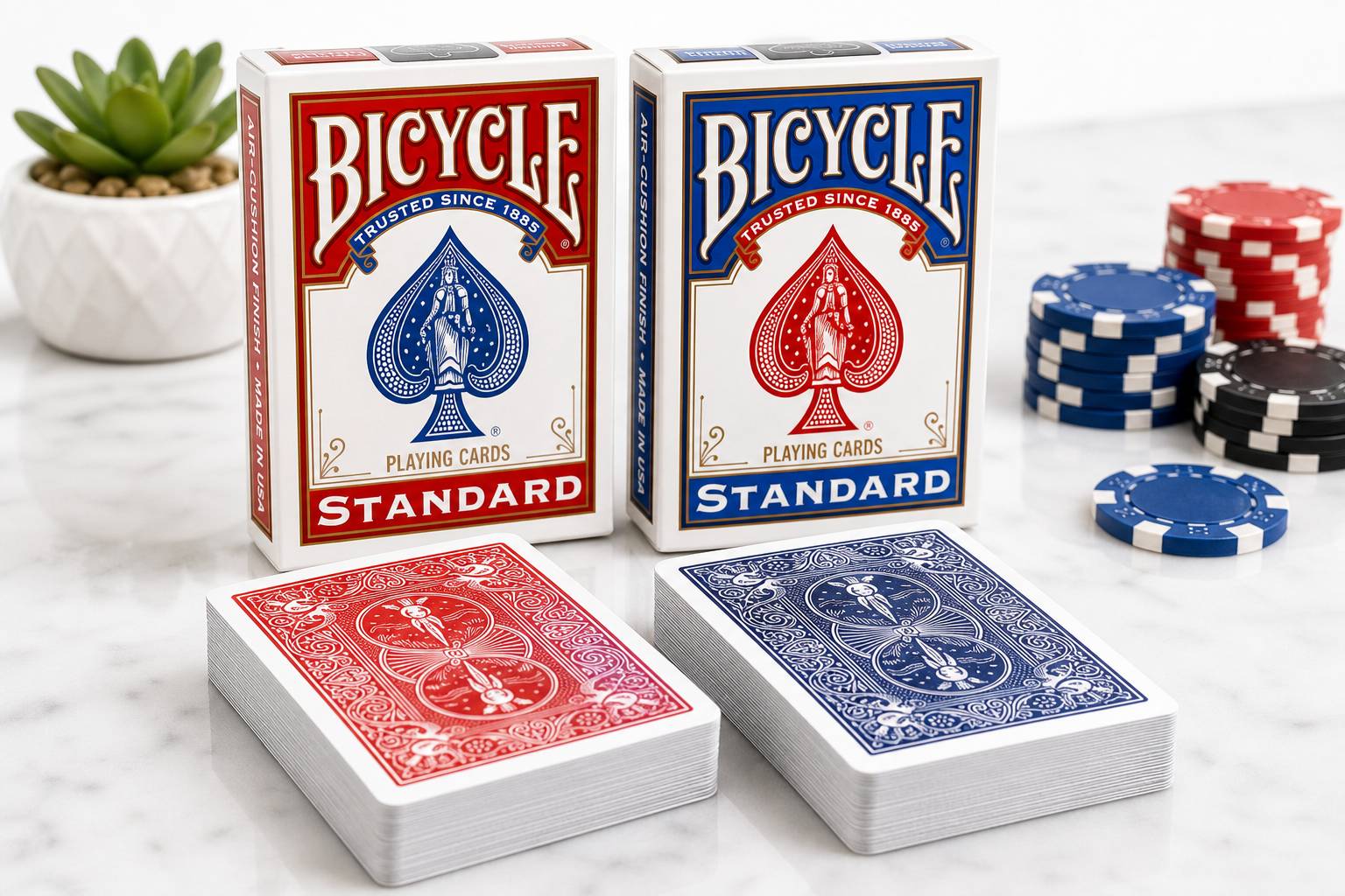 Bicycle Standard Playing Cards (2-Pack, Red & Blue) Review: The Classic All-Purpose Deck