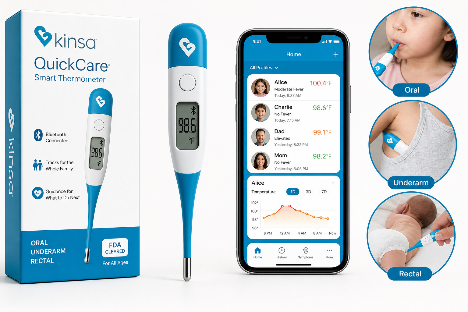 Kinsa QuickCare Smart Thermometer Review: A Connected Fever Thermometer for the Whole Family