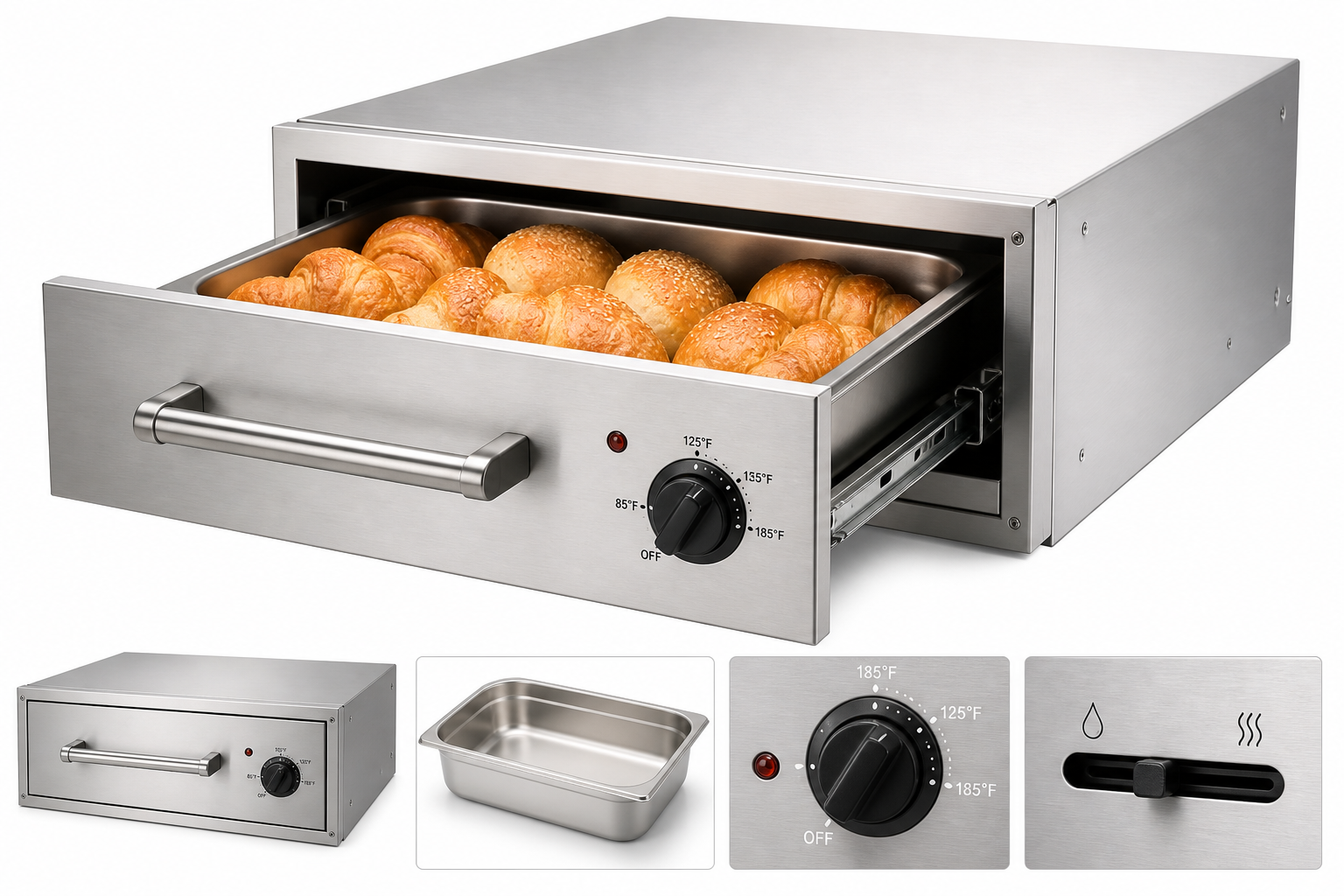 VEVOR Commercial Electric Drawer Warmer Review: Compact Single-Drawer Heat Holding for Busy Kitchens