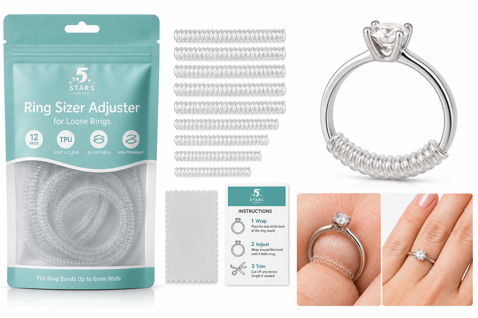 5 STARS UNITED Ring Sizer Adjuster Review: A Simple Fix for Loose Rings