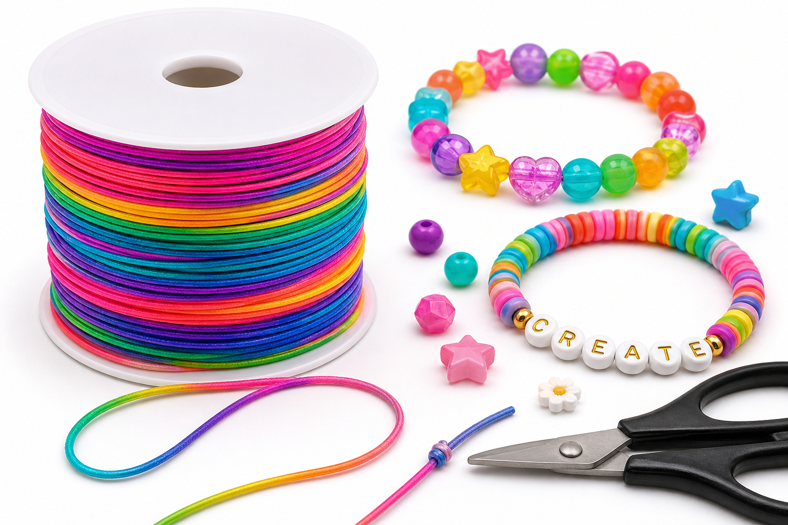 LUSTEMBER 1mm Stretchy Bracelet String Review: A Reliable Rainbow Elastic Cord for Everyday Jewelry Making