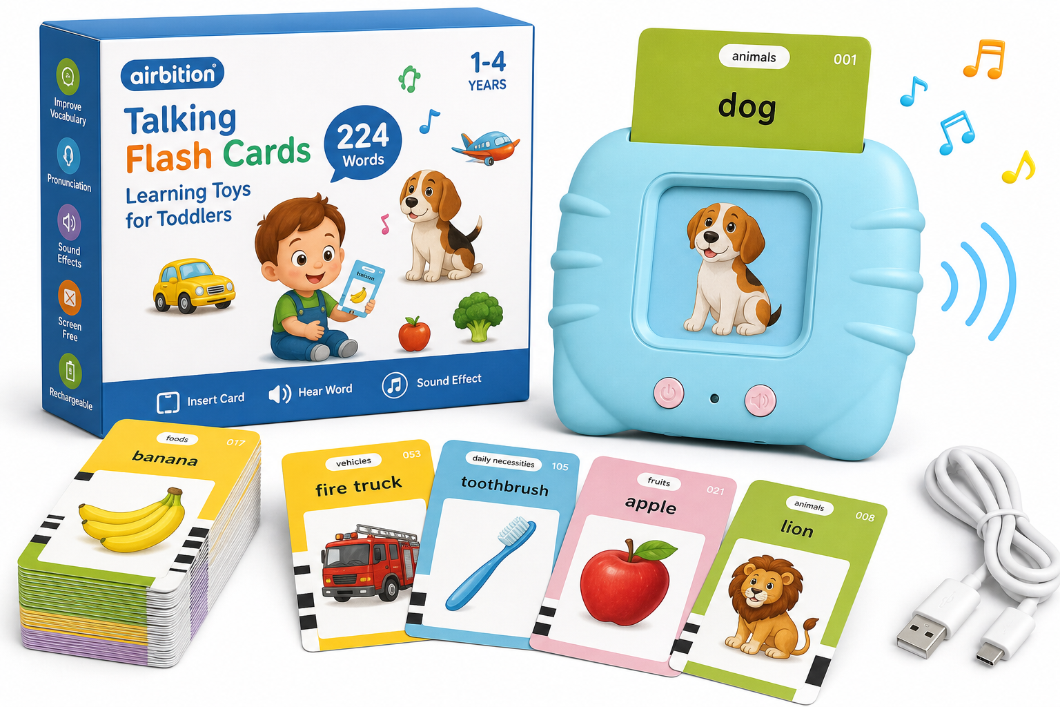 Airbition Talking Flash Cards Review: A Compact Montessori Language Tool for Toddlers