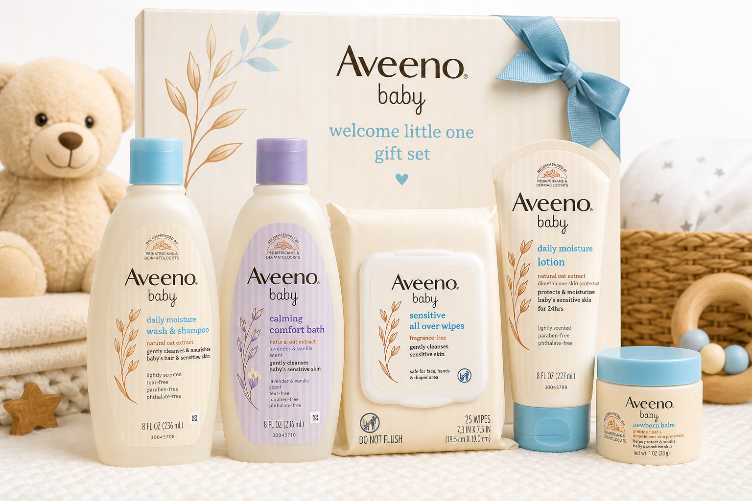 Aveeno Baby Welcome Little One Gift Set Review: A Gentle Skincare Starter Kit for Newborns